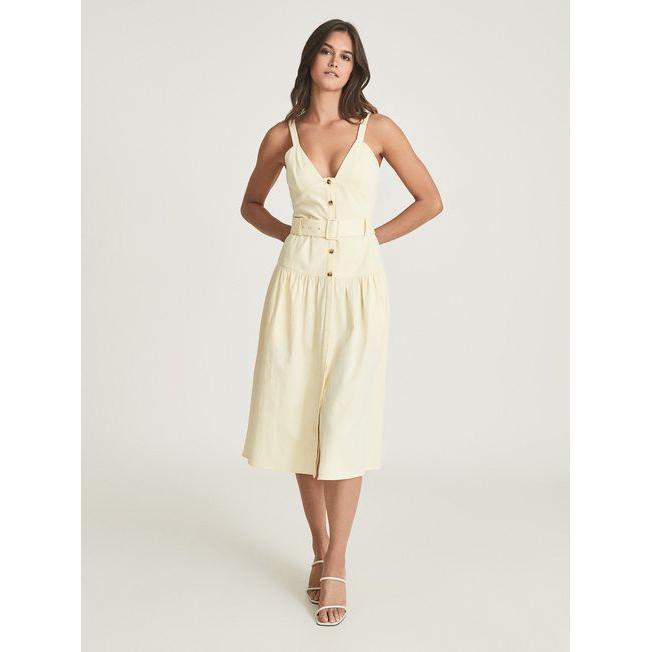 Vita Button Dress Reiss Reiss