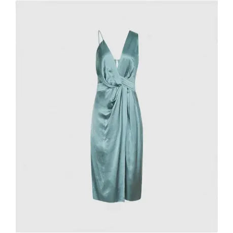 Charlie Satin Dress Reiss Reiss