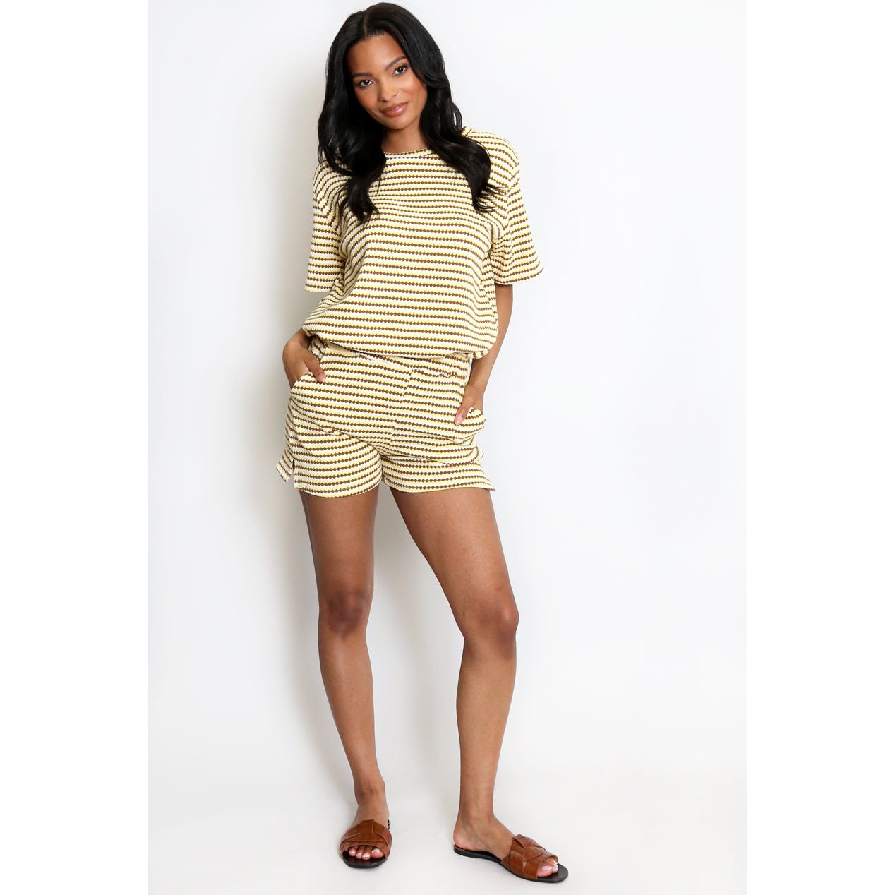 EIRA Tee and Shorts Set Duchess Boutique