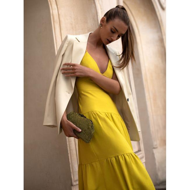 Frida Strappy Linen Dress Reiss Reiss