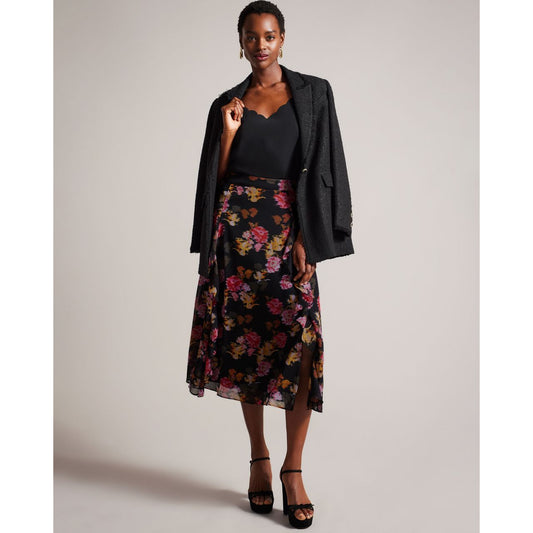 PATTSIE Ruffled Midi Skirt