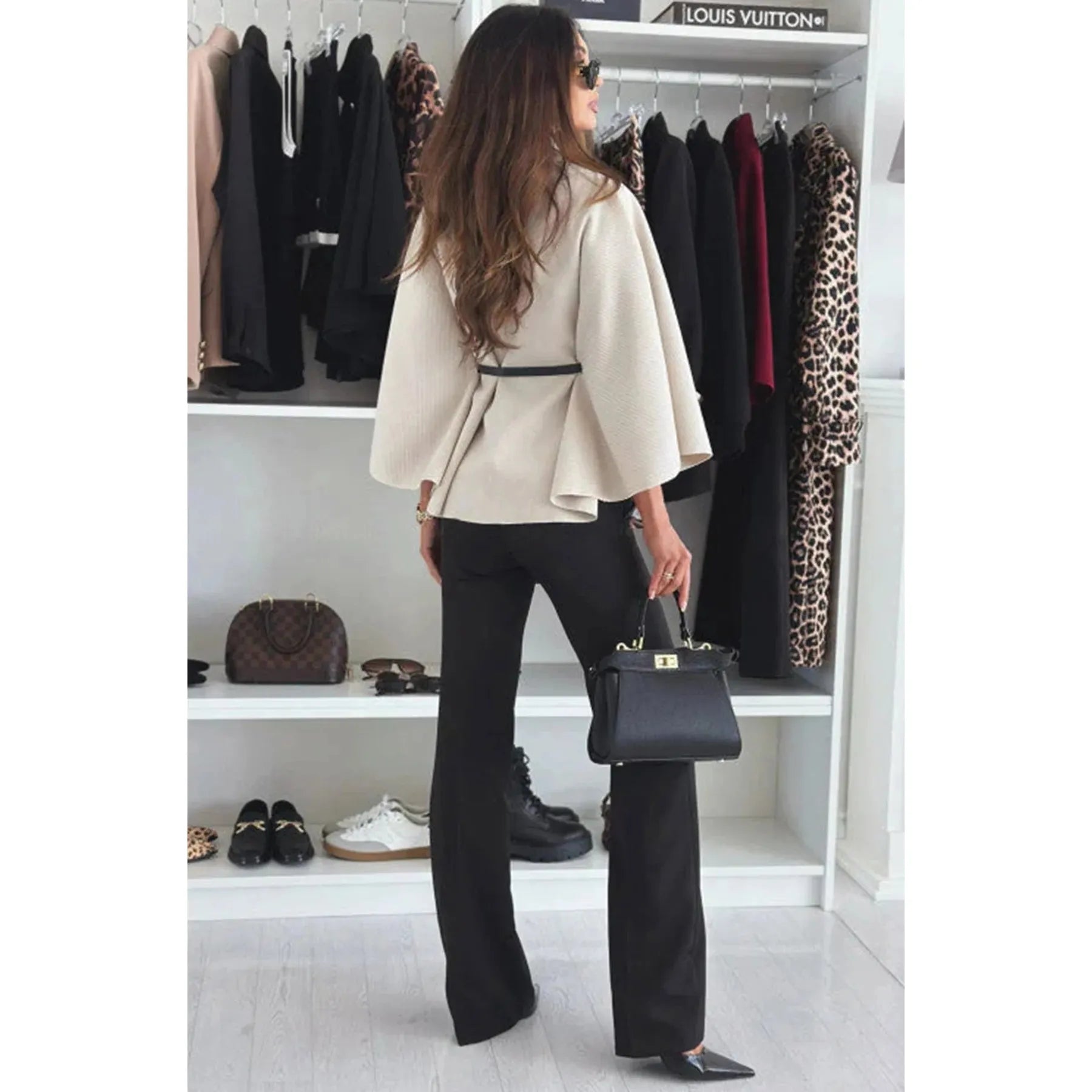 ASHA Belted Cape Duchess Boutique