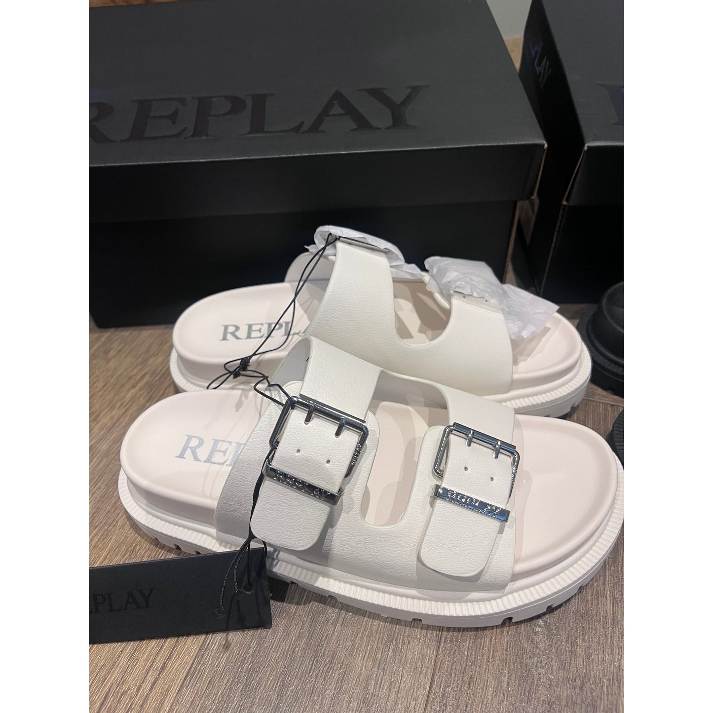 Chunky Buckle Sandals Replay