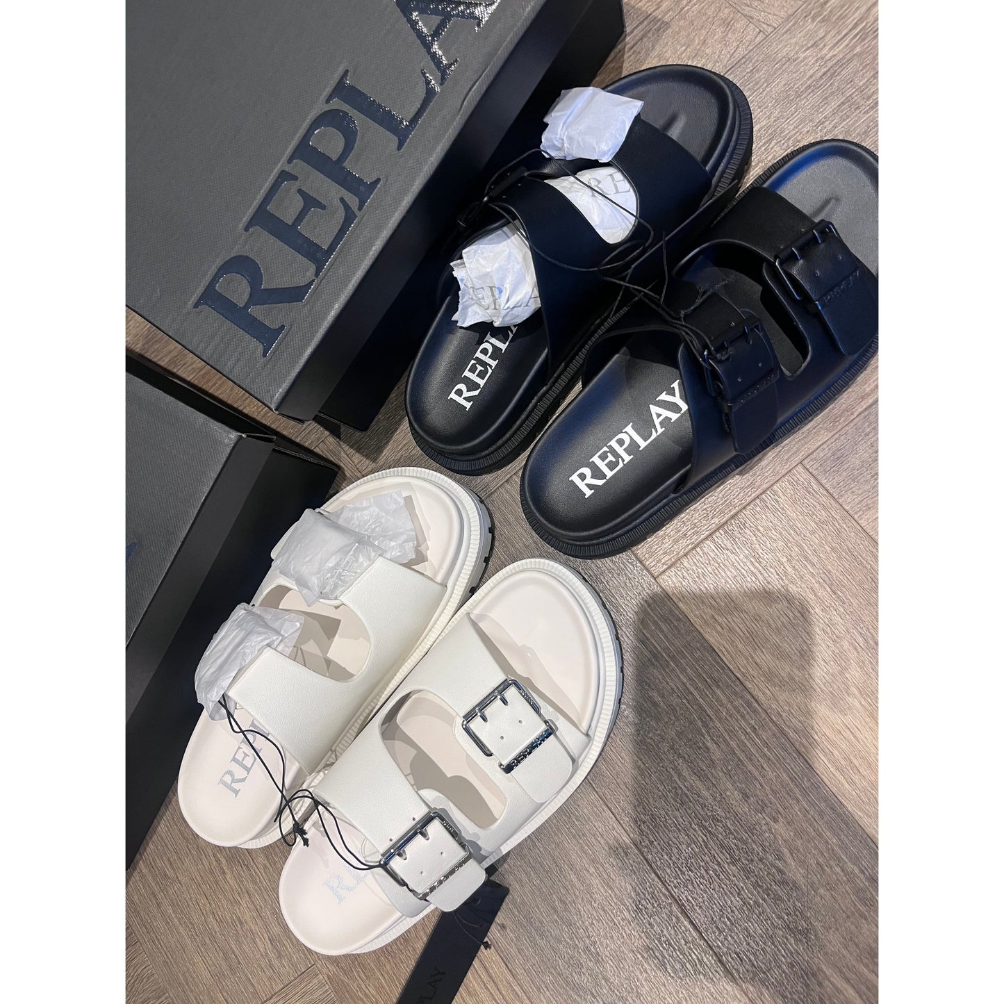 Chunky Buckle Sandals Replay