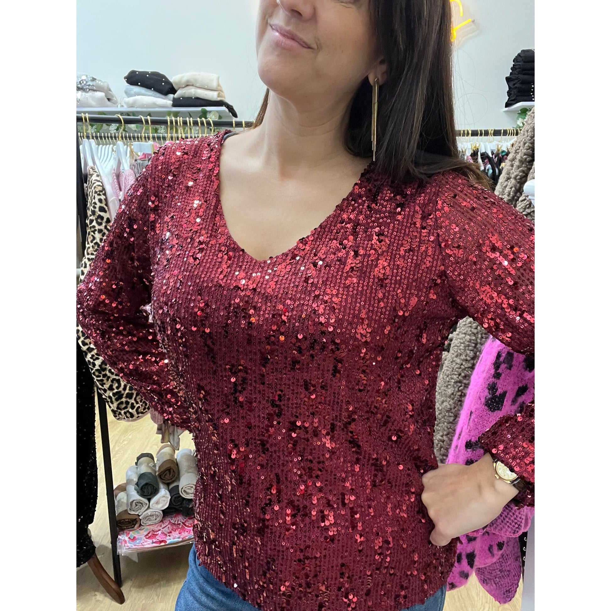 ZORA Sequin Top Kurt Muller