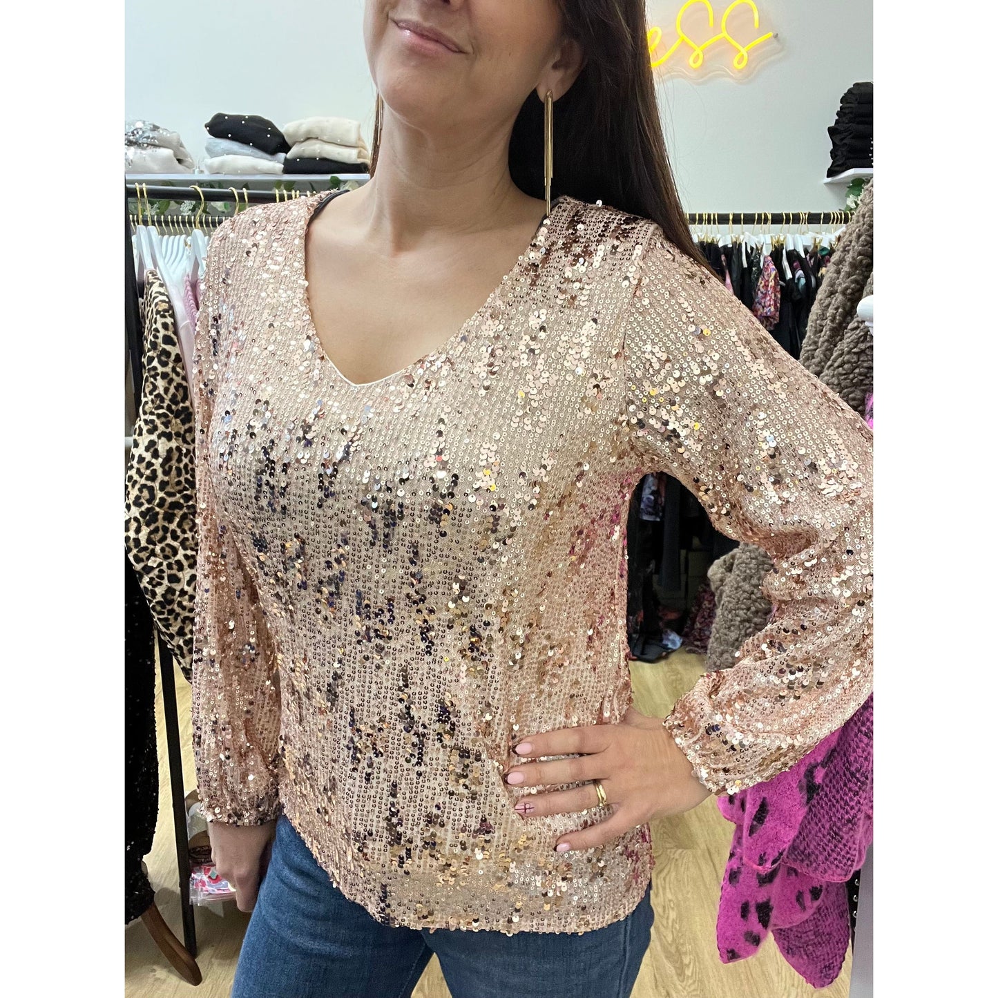 ZORA Sequin Top Kurt Muller