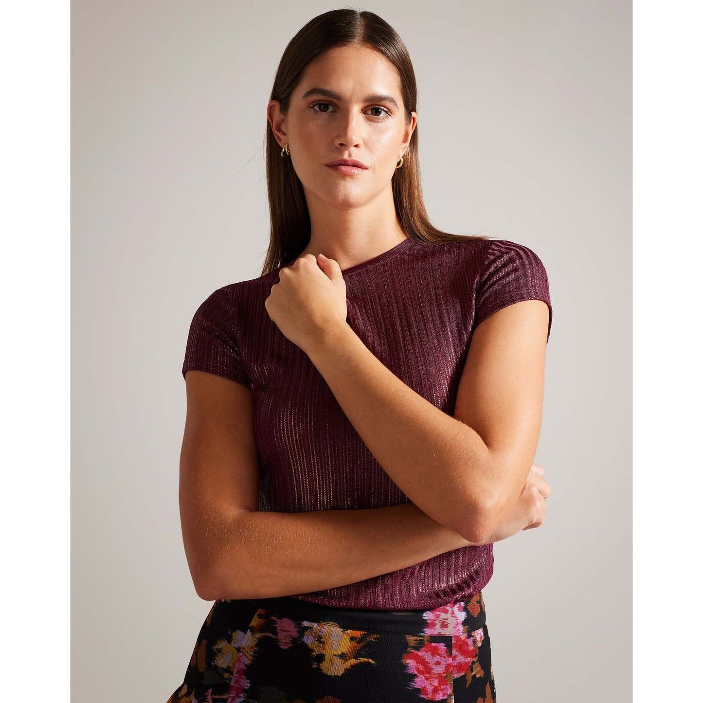 Katrino Metallic Tee Ted Baker