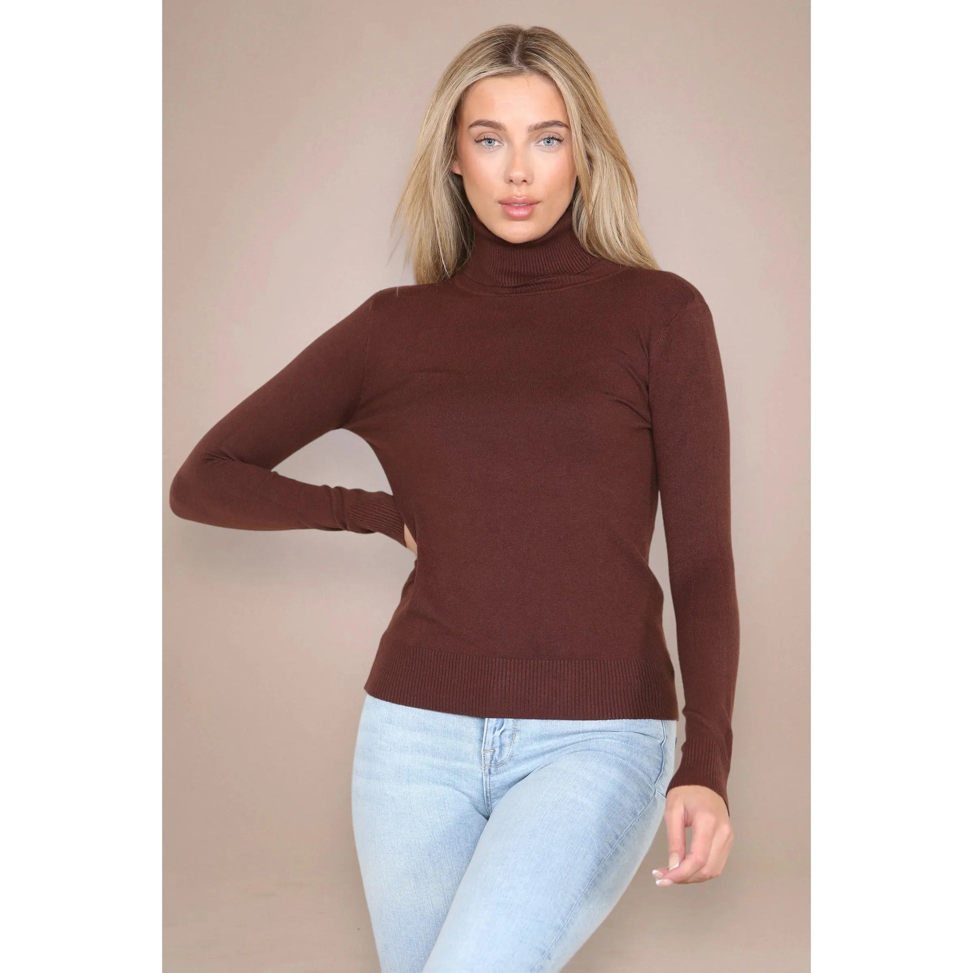 ERIN Polo Neck Top Duchess Boutique