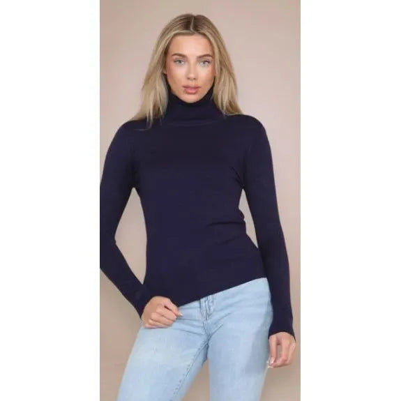 ERIN Polo Neck Top Duchess Boutique