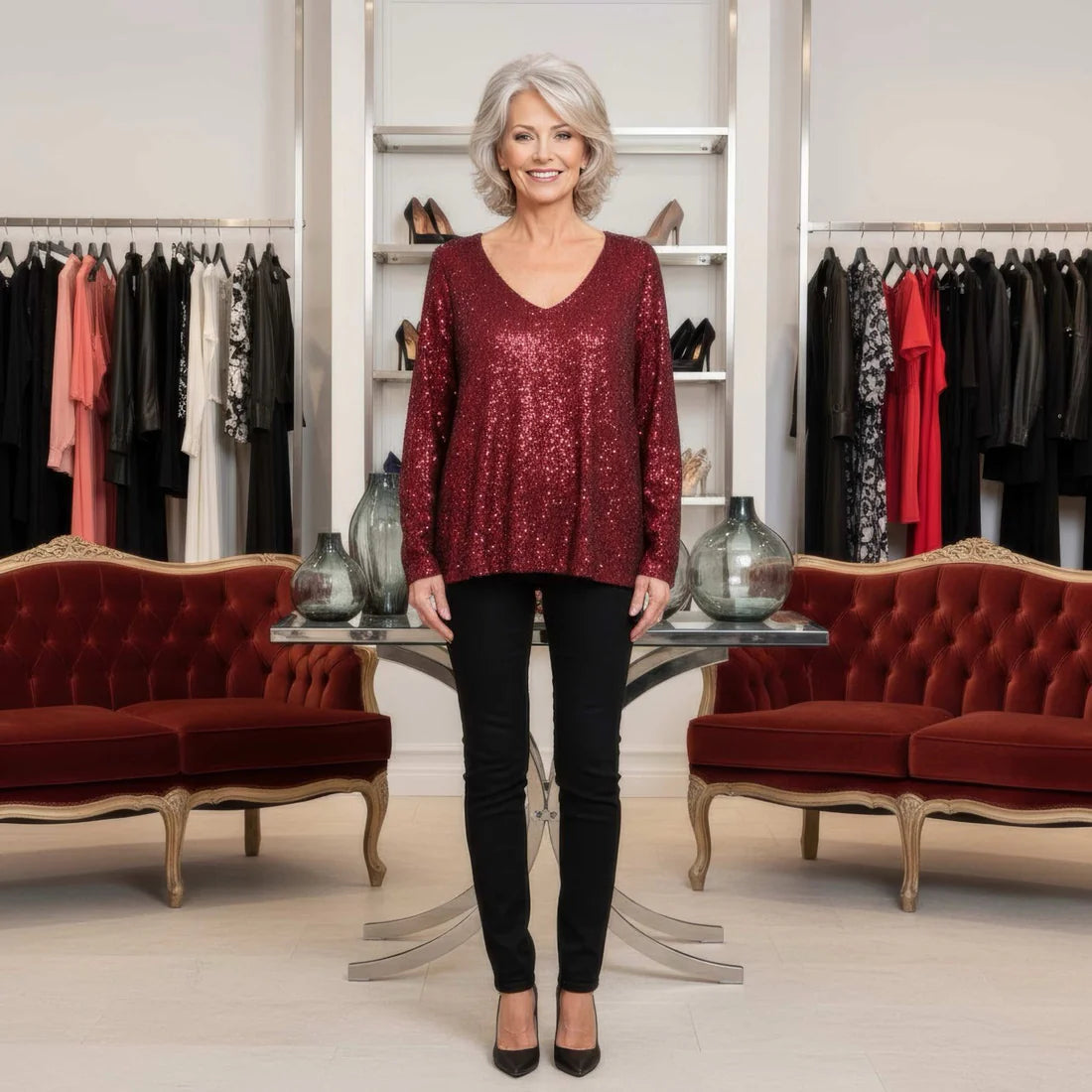 ZORA Sequin Top Kurt Muller